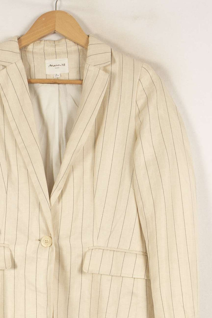 Veste beige - Taille S/36 de la marque Maison 123 | PARAD42638 - Vendu par Paradigme - Image 2