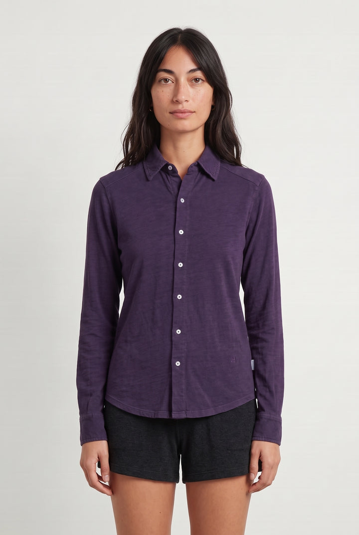 Chemise Violet - Taille S/36 de la marque Léon & Harper | PARAD42663 - Vendu par Paradigme - Image 1