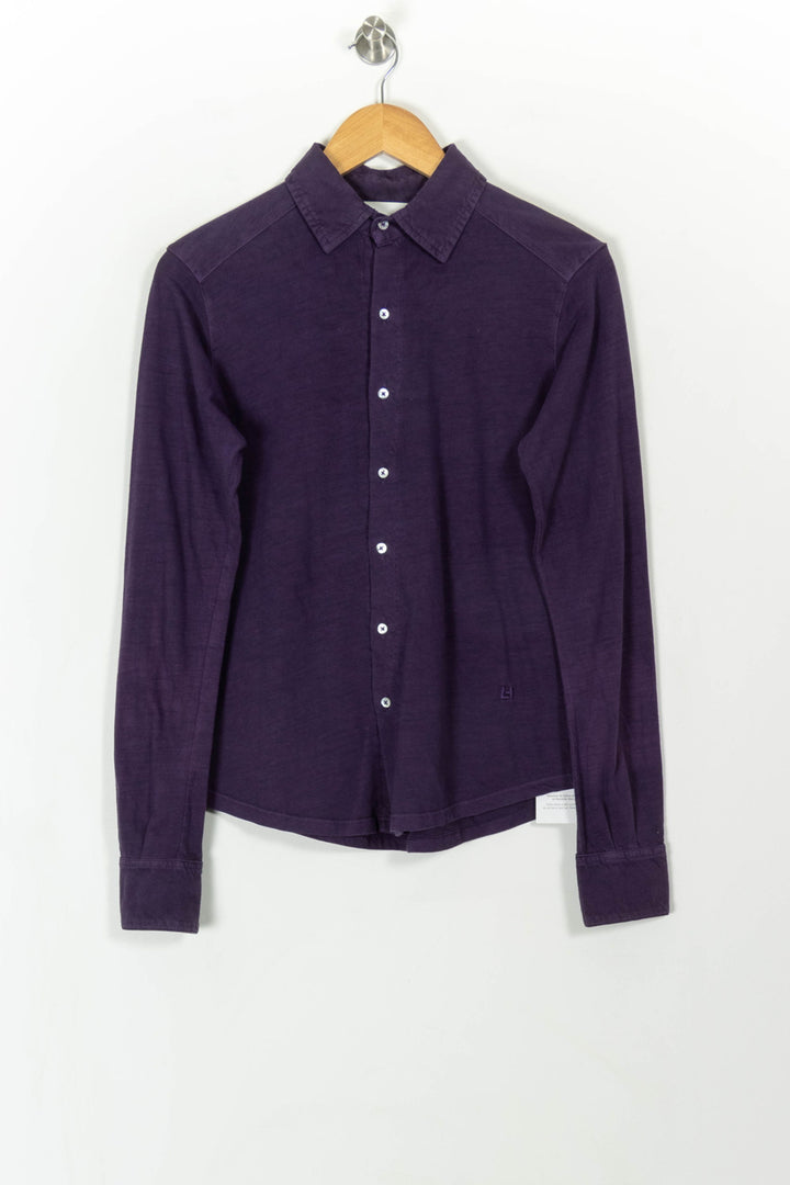 Chemise Violet - Taille S/36 de la marque Léon & Harper | PARAD42663 - Vendu par Paradigme - Image 2