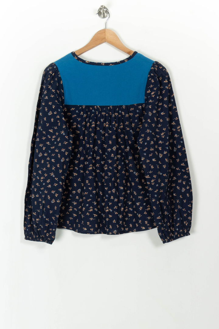Blouse bleue à motifs - Taille S/36 de la marque Léon & Harper | PARAD42664 - Vendu par Paradigme - Image 4