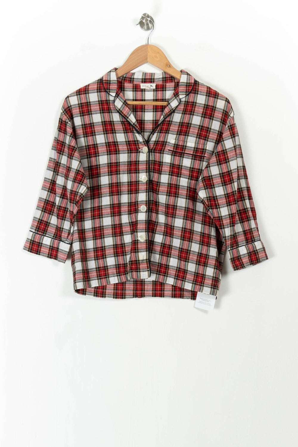 Chemise à carreaux rouge - Taille XXS/32 de la marque Soeur | PARAD42667 - Vendu par Paradigme - Image 2