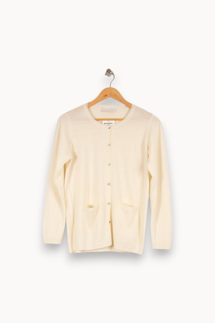 Cardigan beige - Taille M/38 de la marque Maison Montagut | PARAD42673 - Vendu par Paradigme - Image 1