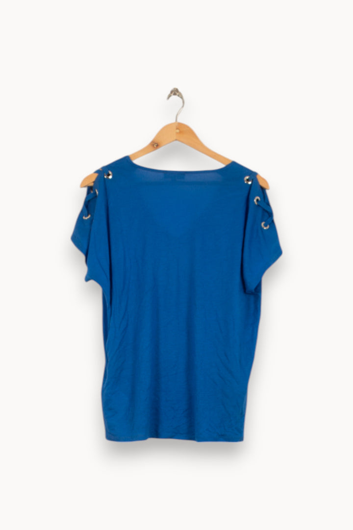 Tee-shirt Bleu - Taille XS/34 de la marque Caroll | PARAD42688 - Vendu par Paradigme - Image 4