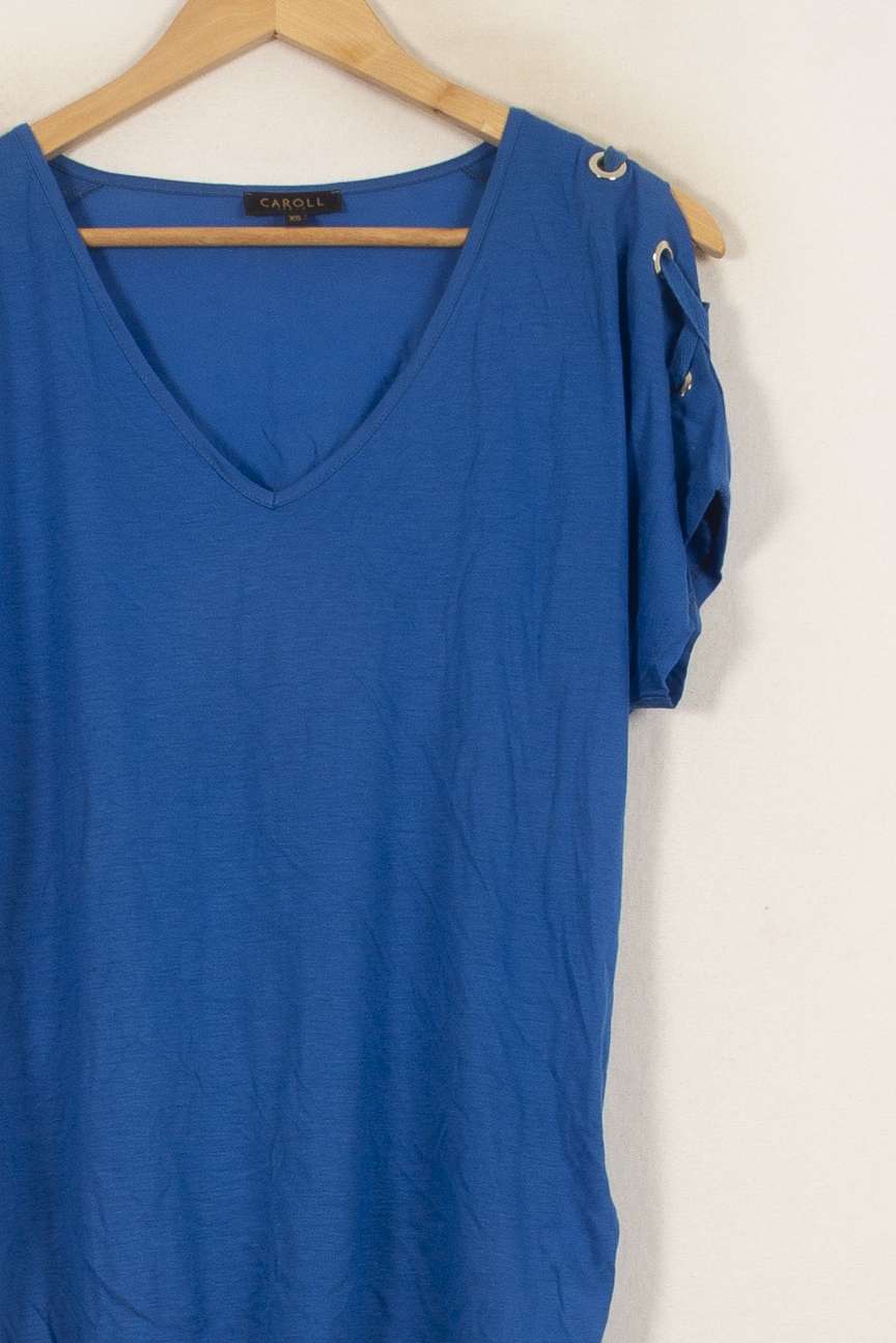 Tee-shirt Bleu - Taille XS/34 de la marque Caroll | PARAD42688 - Vendu par Paradigme - Image 3