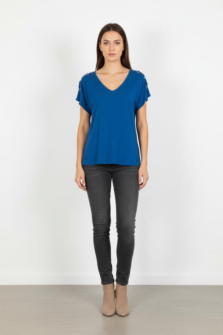 Tee-shirt Bleu - Taille XS/34