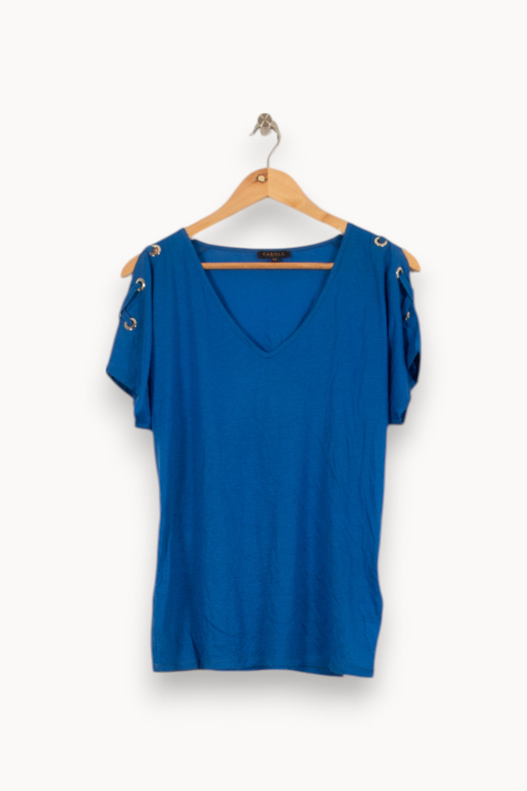 Tee-shirt Bleu - Taille XS/34 de la marque Caroll | PARAD42688 - Vendu par Paradigme - Image 2