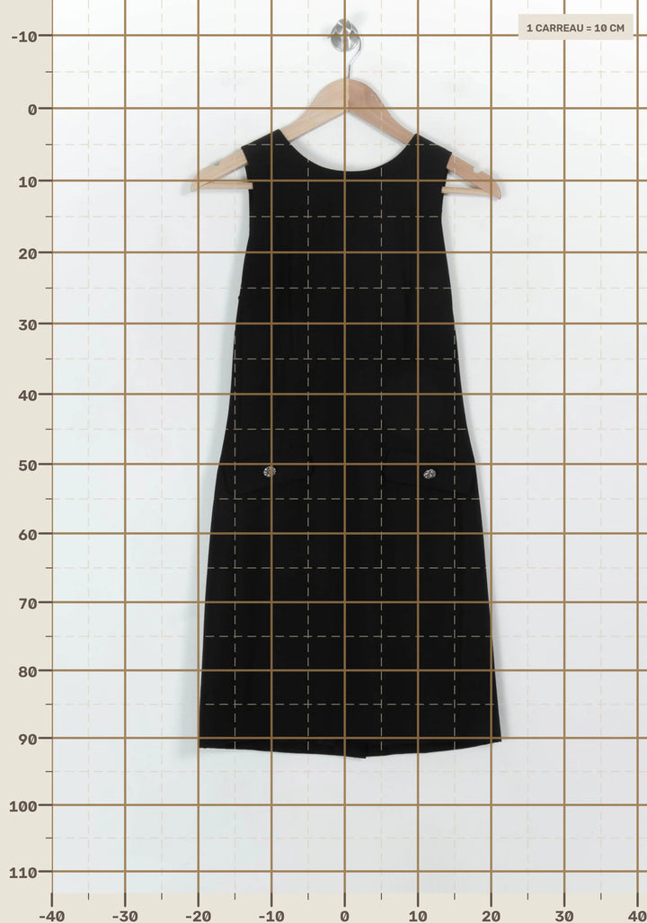 Robe noire - Taille S/36 de la marque Tara Jarmon | PARAD42704 - Vendu par Paradigme - Image 4