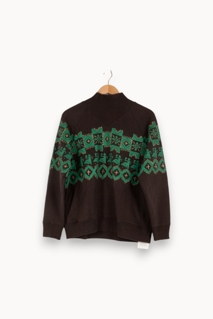 Pull noir à motif - Taille S/36 de la marque Léon & Harper | PARAD42711 - Vendu par Paradigme - Image 1