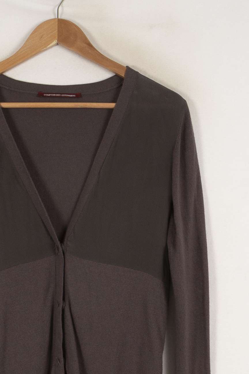 Cardigan beige - Taille S/36 de la marque Comptoir des Cotonniers | PARAD42719 - Vendu par Paradigme - Image 2