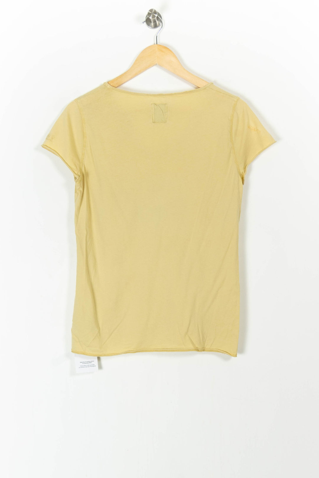 T-shirt jaune - Taille M/38 de la marque Zadig&Voltaire | PARAD42738 - Vendu par Paradigme - Image 4
