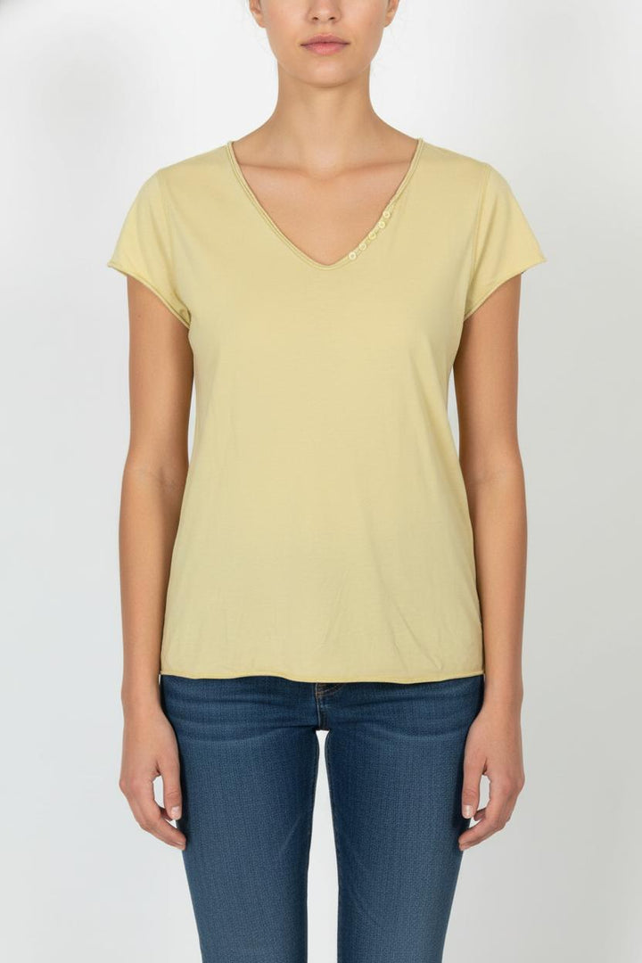 T-shirt jaune - Taille M/38 de la marque Zadig&Voltaire | PARAD42738 - Vendu par Paradigme - Image 1