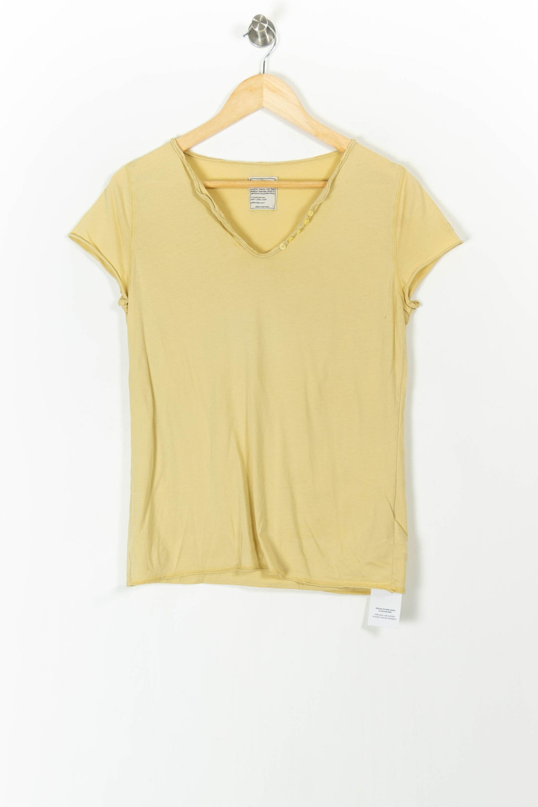 T-shirt jaune - Taille M/38 de la marque Zadig&Voltaire | PARAD42738 - Vendu par Paradigme - Image 2