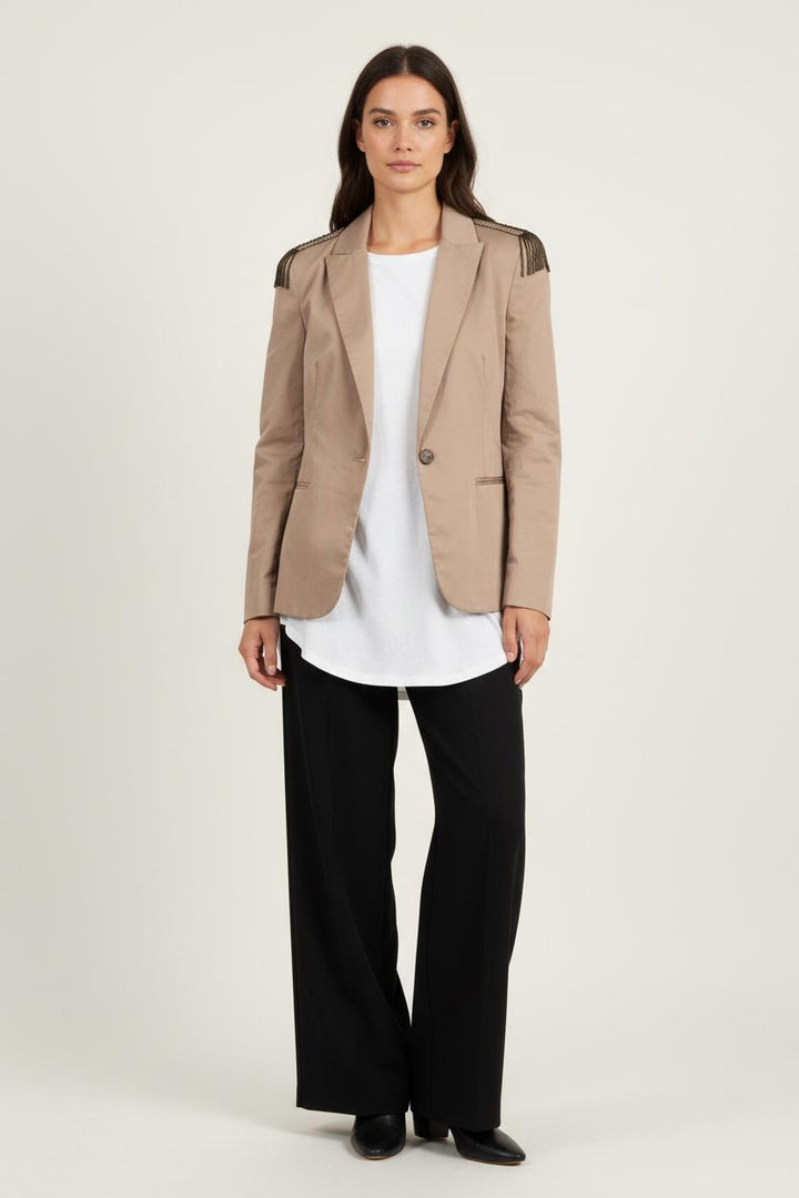 Manteau beige - Taille M/38 de la marque Sandro | PARAD42754 - Vendu par Paradigme - Image 1