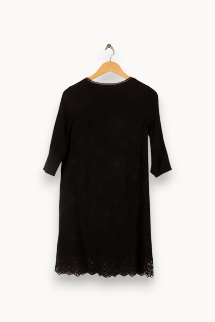 Robe Midi Noire - Taille XS/34 de la marque Claudie Pierlot | PARAD42776 - Vendu par Paradigme - Image 4