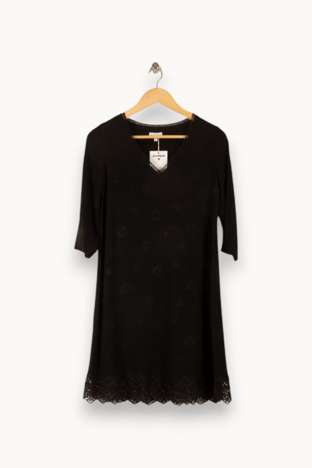 Robe Midi Noire - Taille XS/34 de la marque Claudie Pierlot | PARAD42776 - Vendu par Paradigme - Image 2