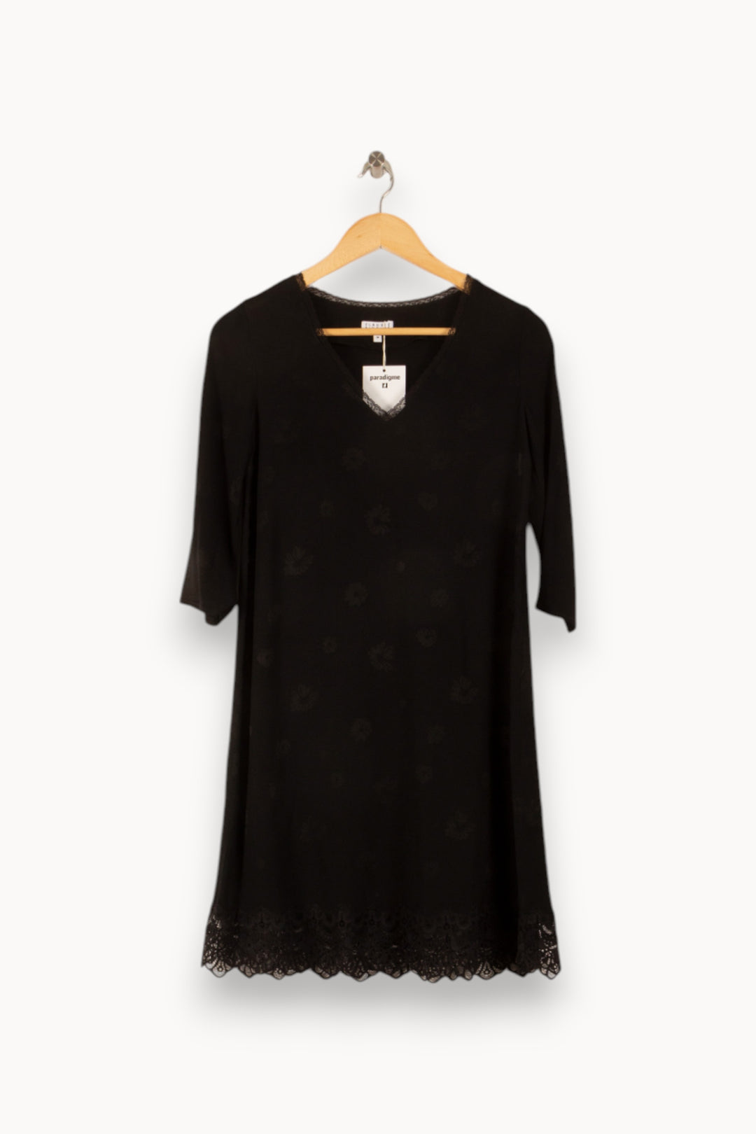 Robe Midi Noire - Taille XS/34 de la marque Claudie Pierlot | PARAD42776 - Vendu par Paradigme - Image 2
