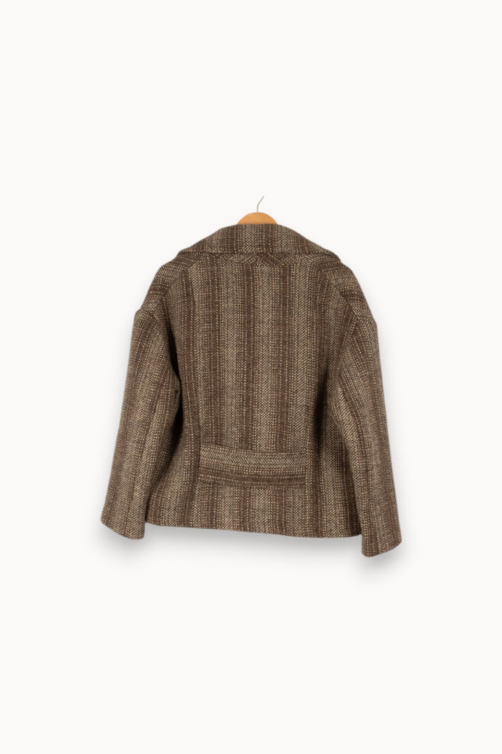 Manteau/Veste marron/gris - Taille XS/34 de la marque Sessùn | PARAD42780 - Vendu par Paradigme - Image 3