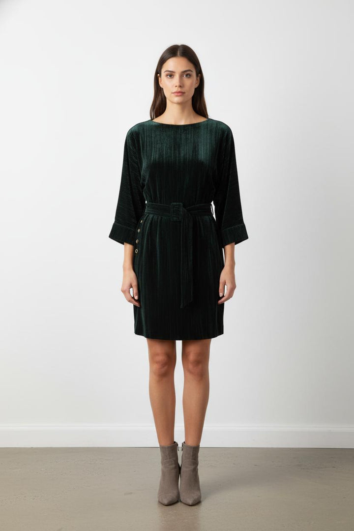Robe en velours vert foncé - Taille M/38