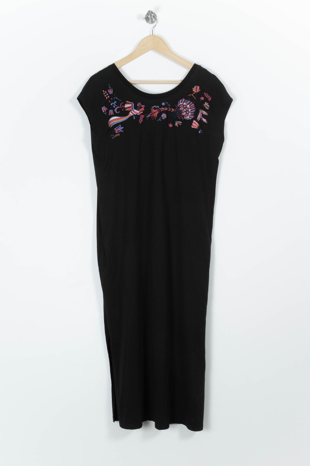 Robe longue noire avec détails - Taille L/40 de la marque La Fée Maraboutée | PARAD42798 - Vendu par Paradigme - Image 2