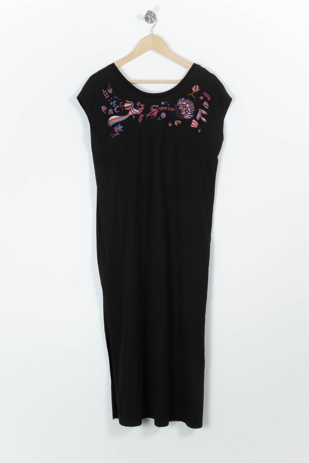 Robe longue noire avec détails - Taille L/40 de la marque La Fée Maraboutée | PARAD42798 - Vendu par Paradigme - Image 2