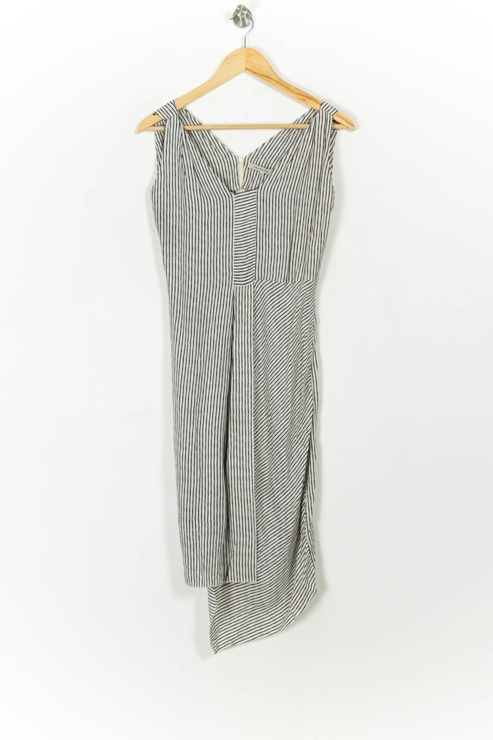 Robe blanche rayée - Taille S/36 de la marque Gerard Darel | PARAD42804 - Vendu par Paradigme - Image 2