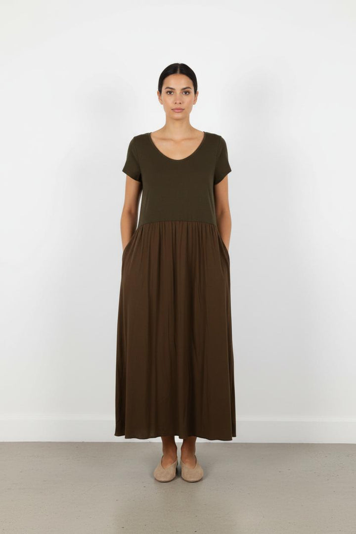Robe longue verte foncée - Taille M/38