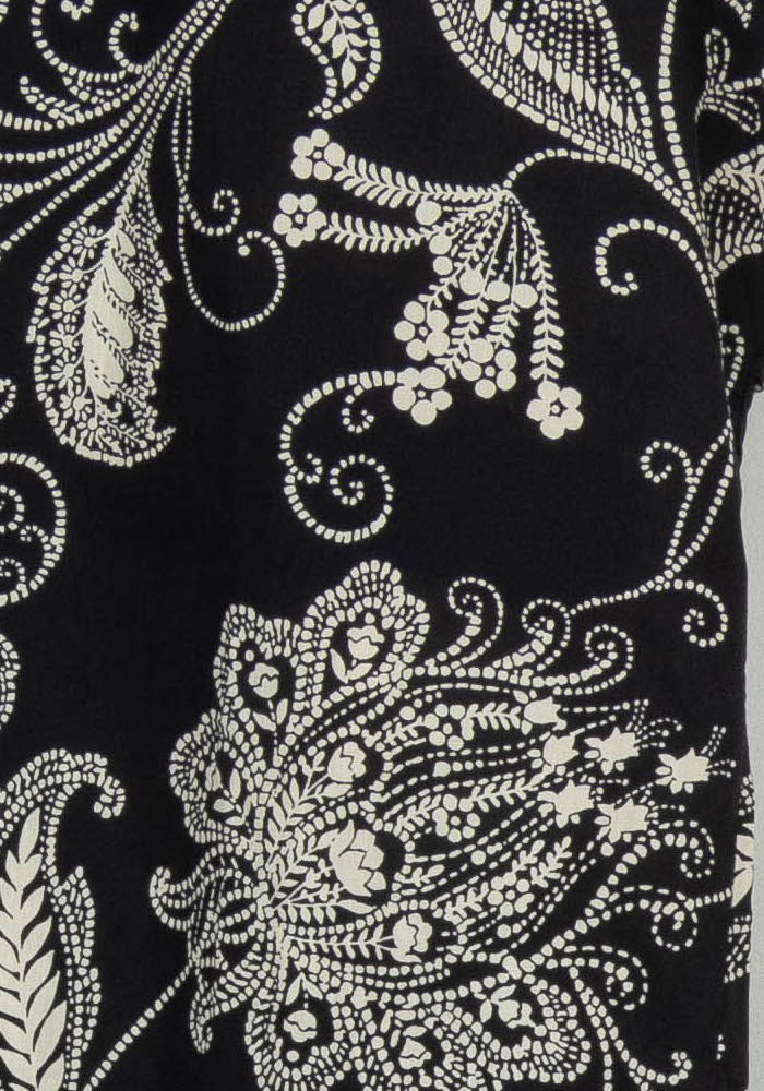 Blouse noire à motifs - Taille XS/34 de la marque La Fée Maraboutée | PARAD42828 - Vendu par Paradigme - Image 3