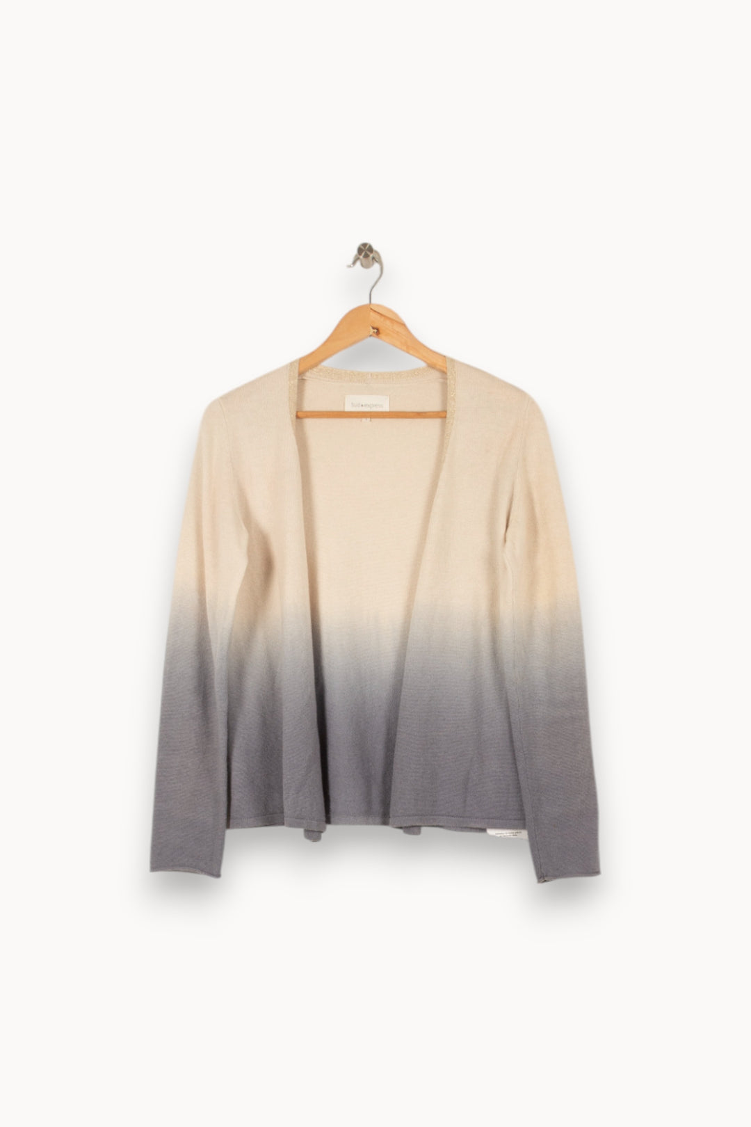 Gilet beige et bleu - Taille S/36 de la marque Sud express | PARAD42833 - Vendu par Paradigme - Image 1