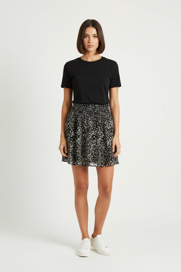 Jupe Plissée Noire et Blanche - Taille L/40 de la marque The Kooples | PARAD42840 - Vendu par Paradigme - Image 1
