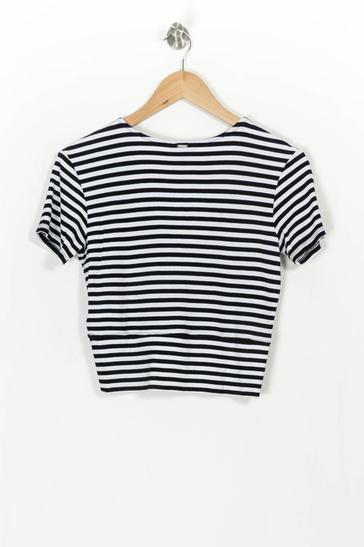 T-shirt Blanc et Noir - Taille L/40 de la marque IKKS | PARAD42841 - Vendu par Paradigme - Image 4