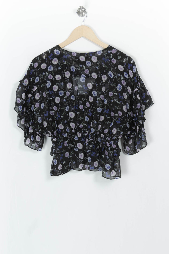 Blouse Noire et Violette - Taille M/38 de la marque The Kooples | PARAD42847 - Vendu par Paradigme - Image 4