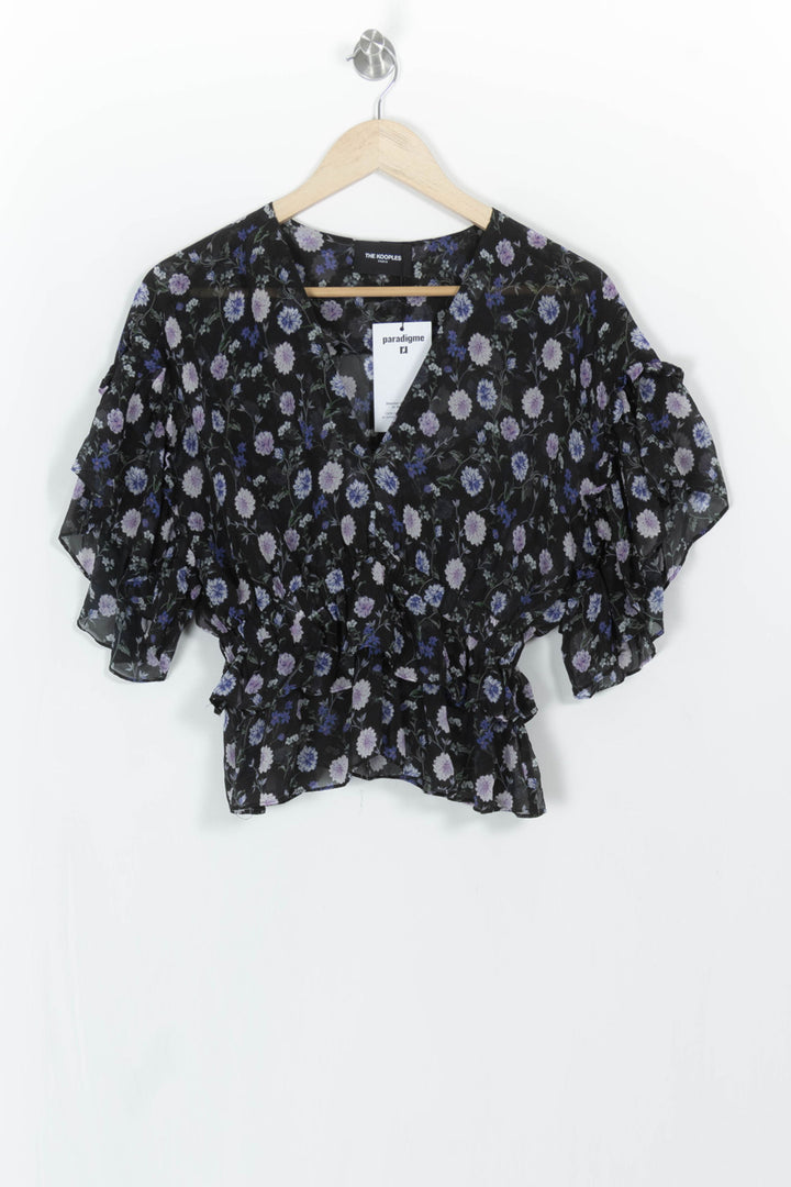 Blouse Noire et Violette - Taille M/38 de la marque The Kooples | PARAD42847 - Vendu par Paradigme - Image 2