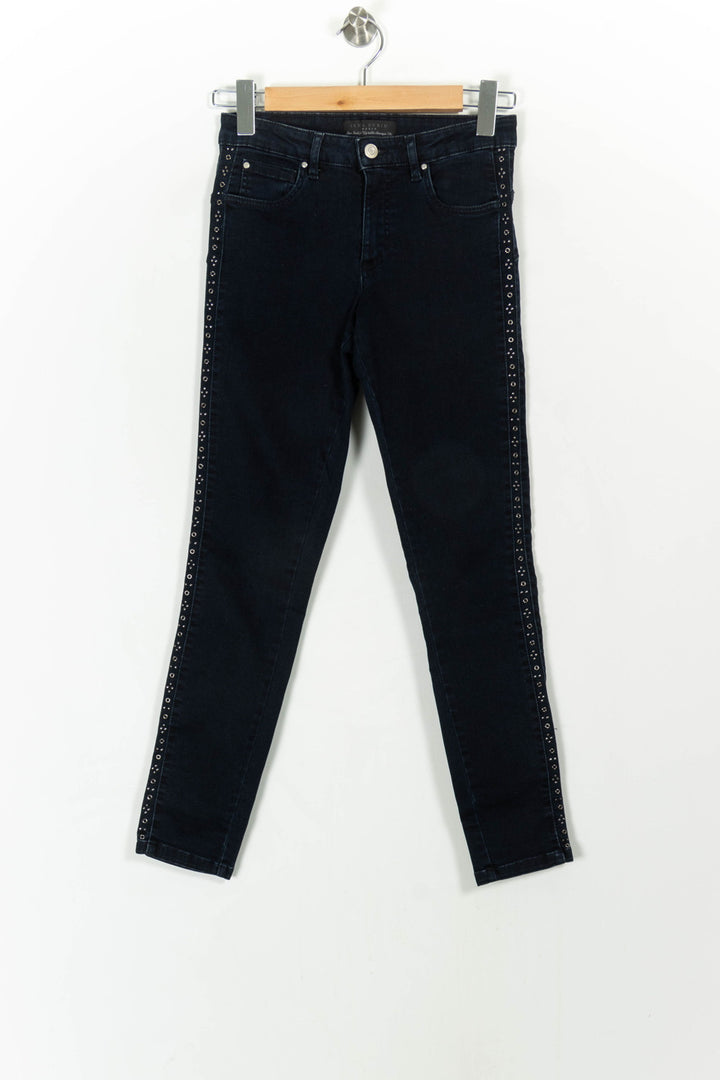 Jean Skinny Bleu - Taille XS/34 de la marque IKKS | PARAD42848 - Vendu par Paradigme - Image 2