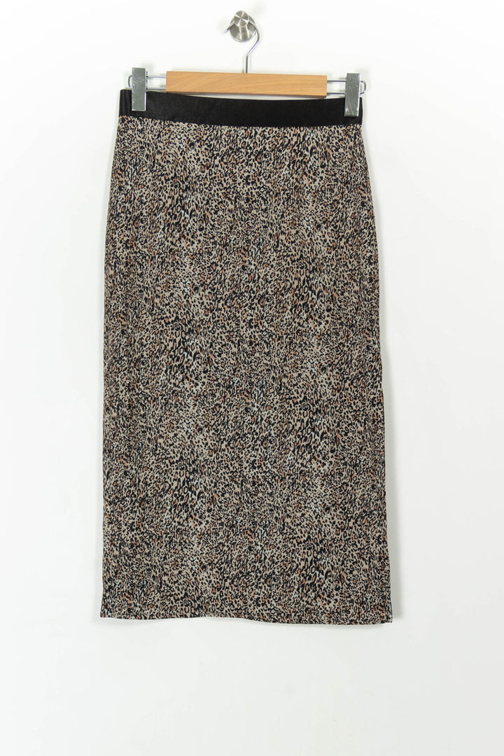 Jupe Longue Marron et Noir - Taille S/36 de la marque IKKS | PARAD42851 - Vendu par Paradigme - Image 2