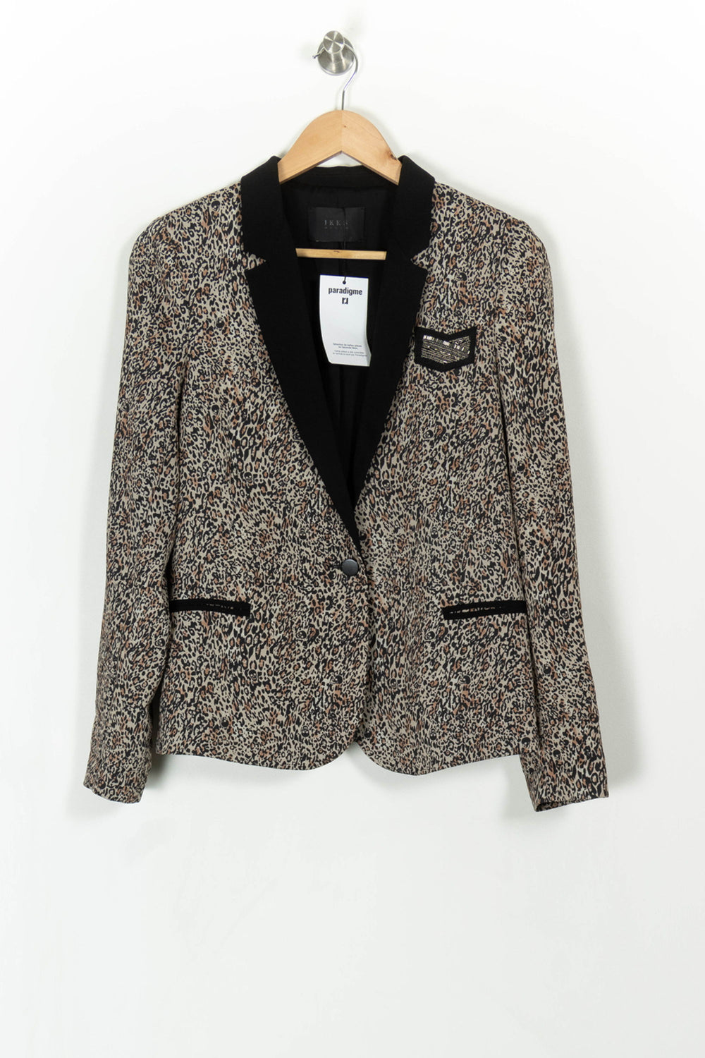 Blazer Marron et Noir - Taille S/36 de la marque IKKS | PARAD42852 - Vendu par Paradigme - Image 2