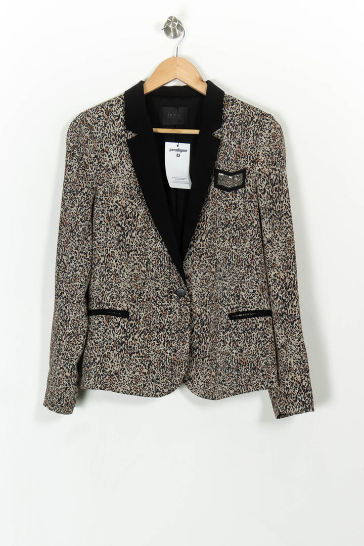 Blazer Marron et Noir - Taille S/36 de la marque IKKS | PARAD42852 - Vendu par Paradigme - Image 2