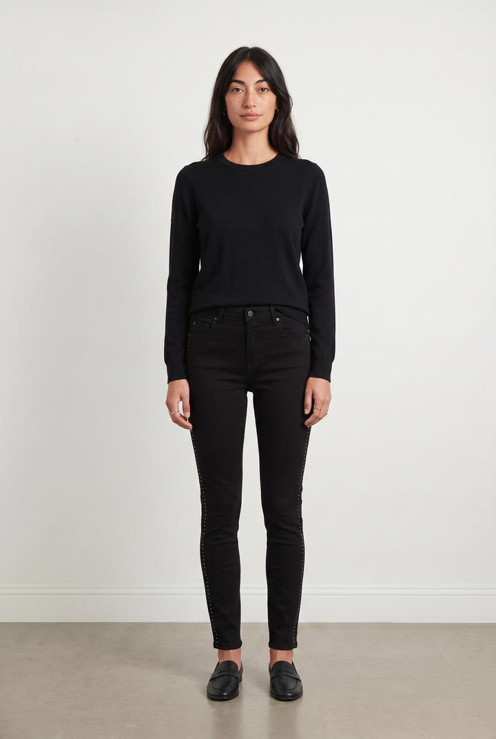 Jean Skinny Noir - Taille XS/34 de la marque IKKS | PARAD42853 - Vendu par Paradigme - Image 1
