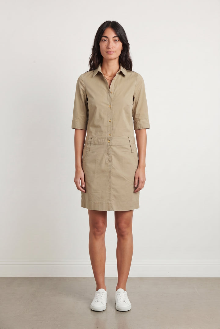 Robe Chemise Beige - Taille S/36 de la marque Comptoir des Cotonniers | PARAD42859 - Vendu par Paradigme - Image 1