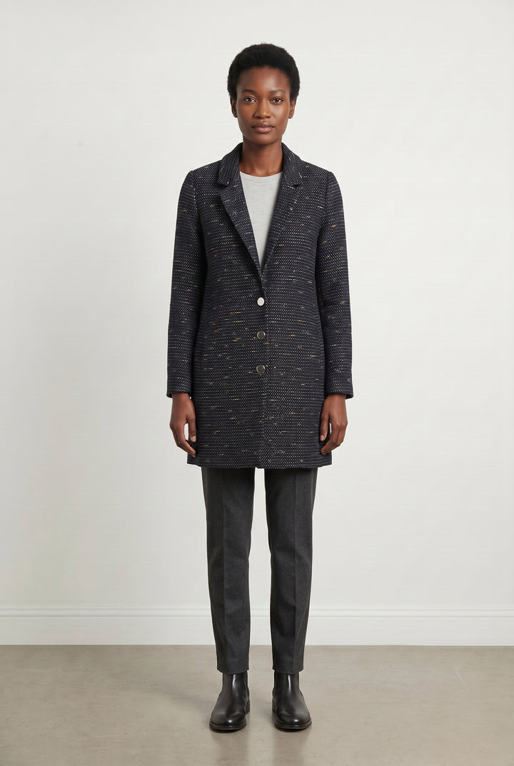 Manteau Bleu - Taille S/36 de la marque IKKS | PARAD42861 - Vendu par Paradigme - Image 1