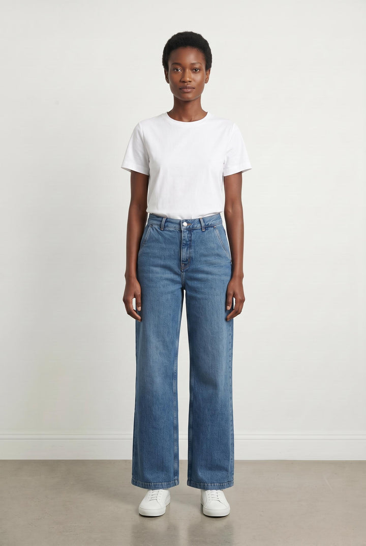 Jean Évasé Bleu - Taille M/38 de la marque The Kooples | PARAD42865 - Vendu par Paradigme - Image 1