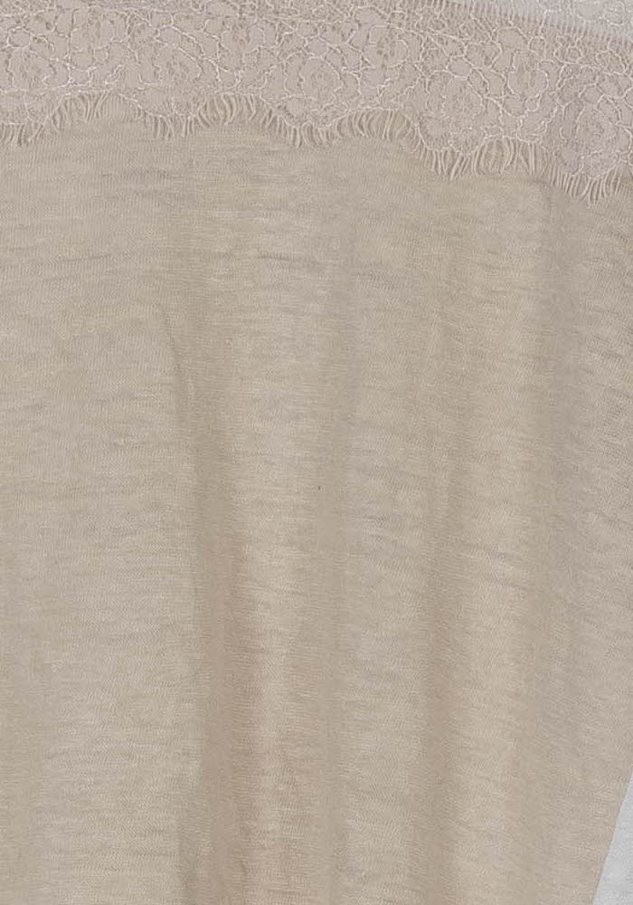T-shirt Beige et Blanc - Taille M/38 de la marque Gerard Darel | PARAD42885 - Vendu par Paradigme - Image 3