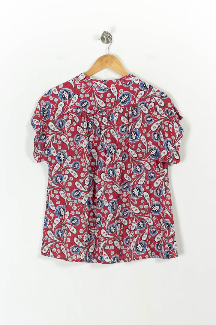 Blouse Rouge et Bleu - Taille XXL/44 de la marque La Fée Maraboutée | PARAD42887 - Vendu par Paradigme - Image 4