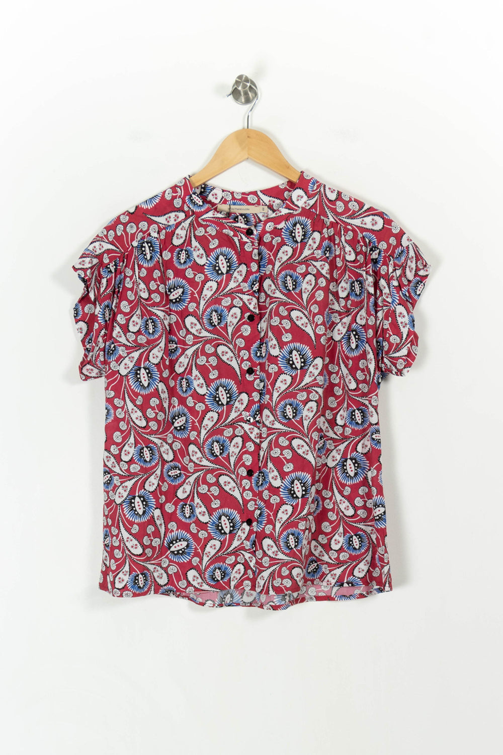 Blouse Rouge et Bleu - Taille XXL/44 de la marque La Fée Maraboutée | PARAD42887 - Vendu par Paradigme - Image 2