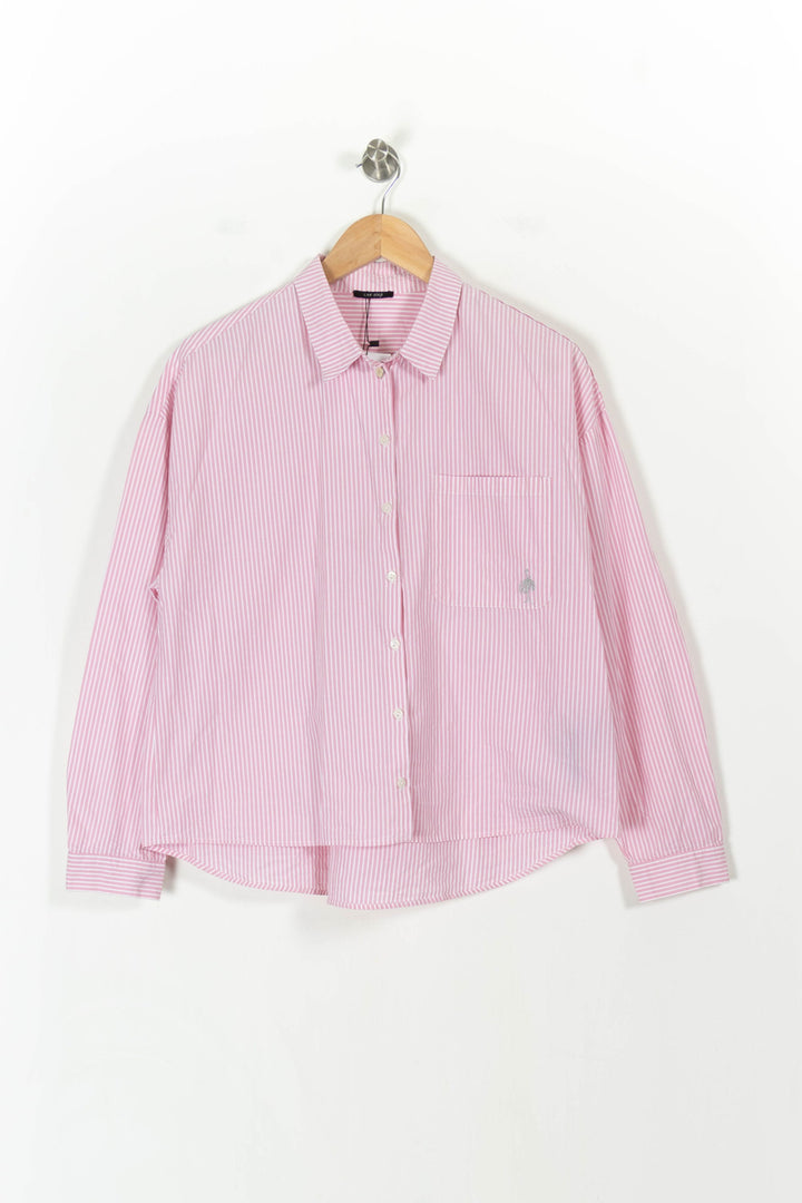 Chemise Rayée Rose et Blanche - Taille L/40 de la marque One Step | PARAD42888 - Vendu par Paradigme - Image 2