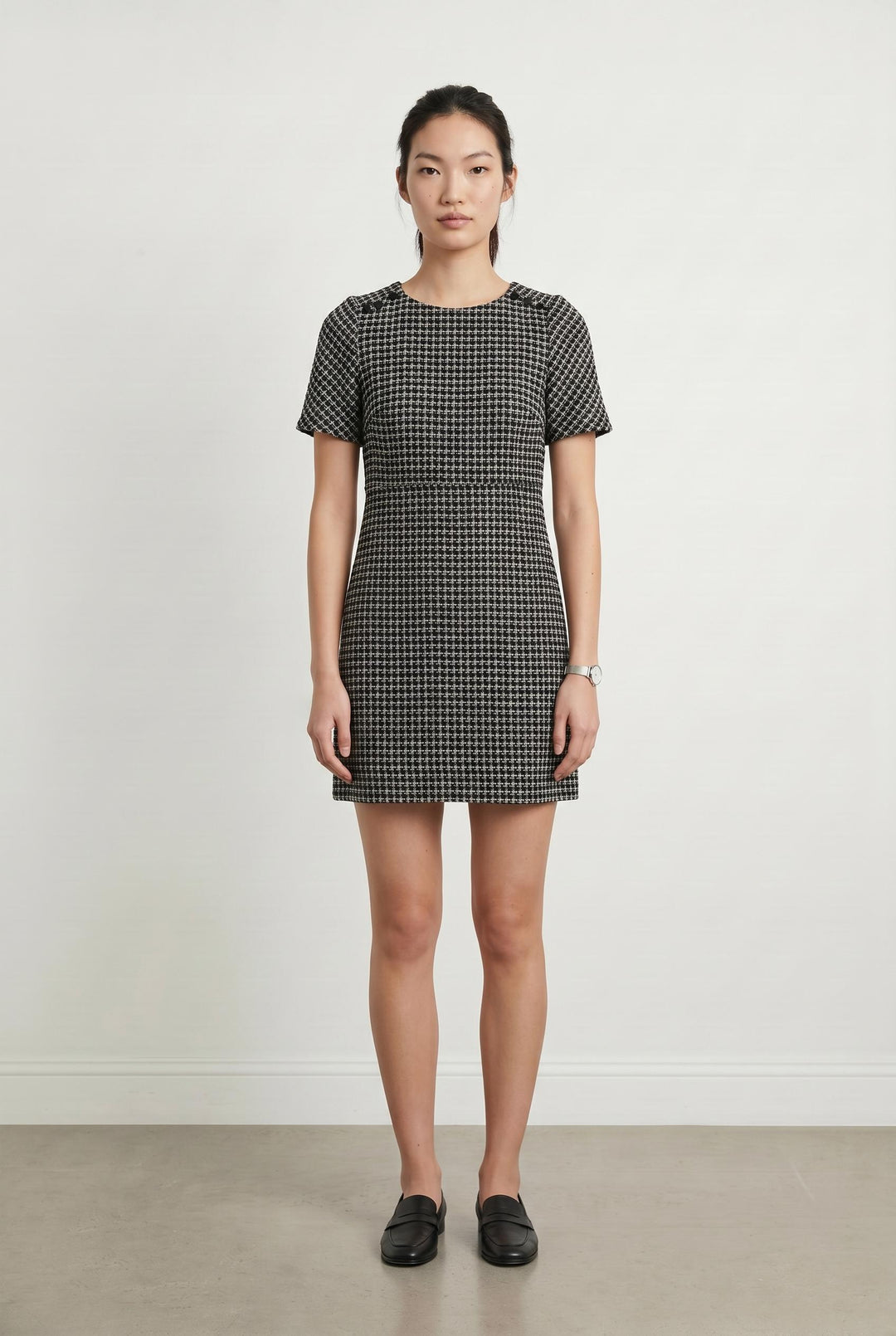 Robe Courte Noire et Blanche - Taille M/38 de la marque Caroll | PARAD42896 - Vendu par Paradigme - Image 1