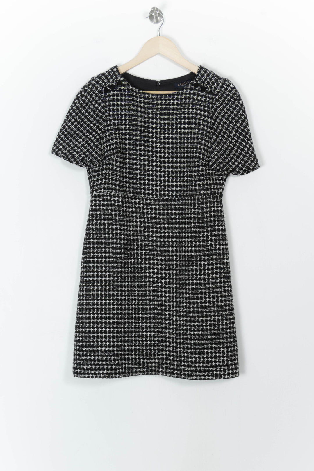 Robe Courte Noire et Blanche - Taille M/38 de la marque Caroll | PARAD42896 - Vendu par Paradigme - Image 2
