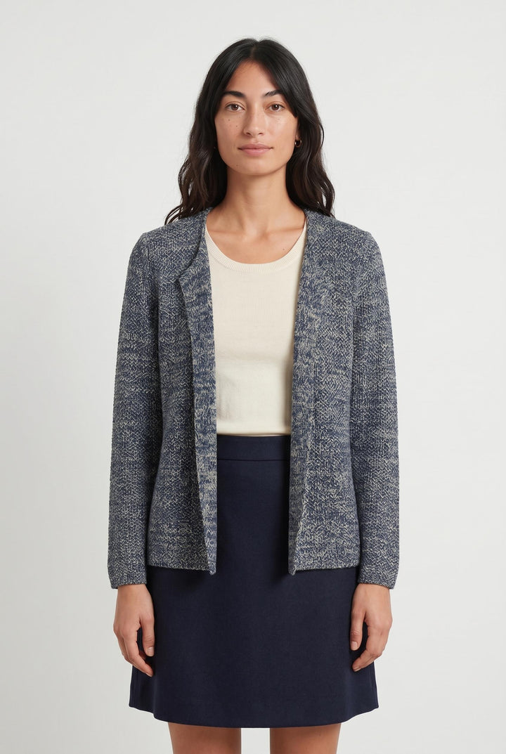 Cardigan Bleu et Beige - Taille M/38 de la marque Caroll | PARAD42897 - Vendu par Paradigme - Image 1