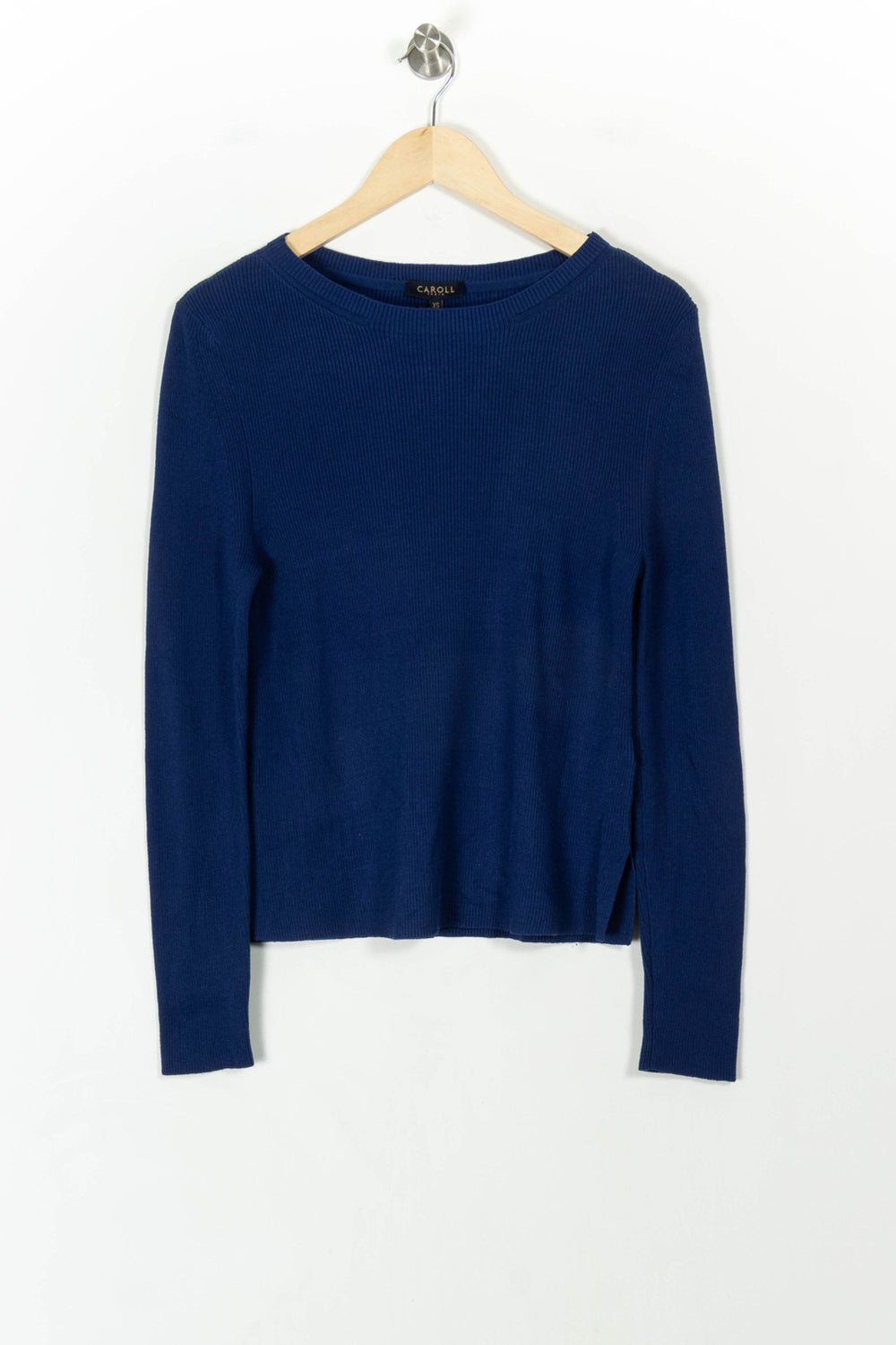 Pull Bleu - Taille XS/34 de la marque Caroll | PARAD42900 - Vendu par Paradigme - Image 2