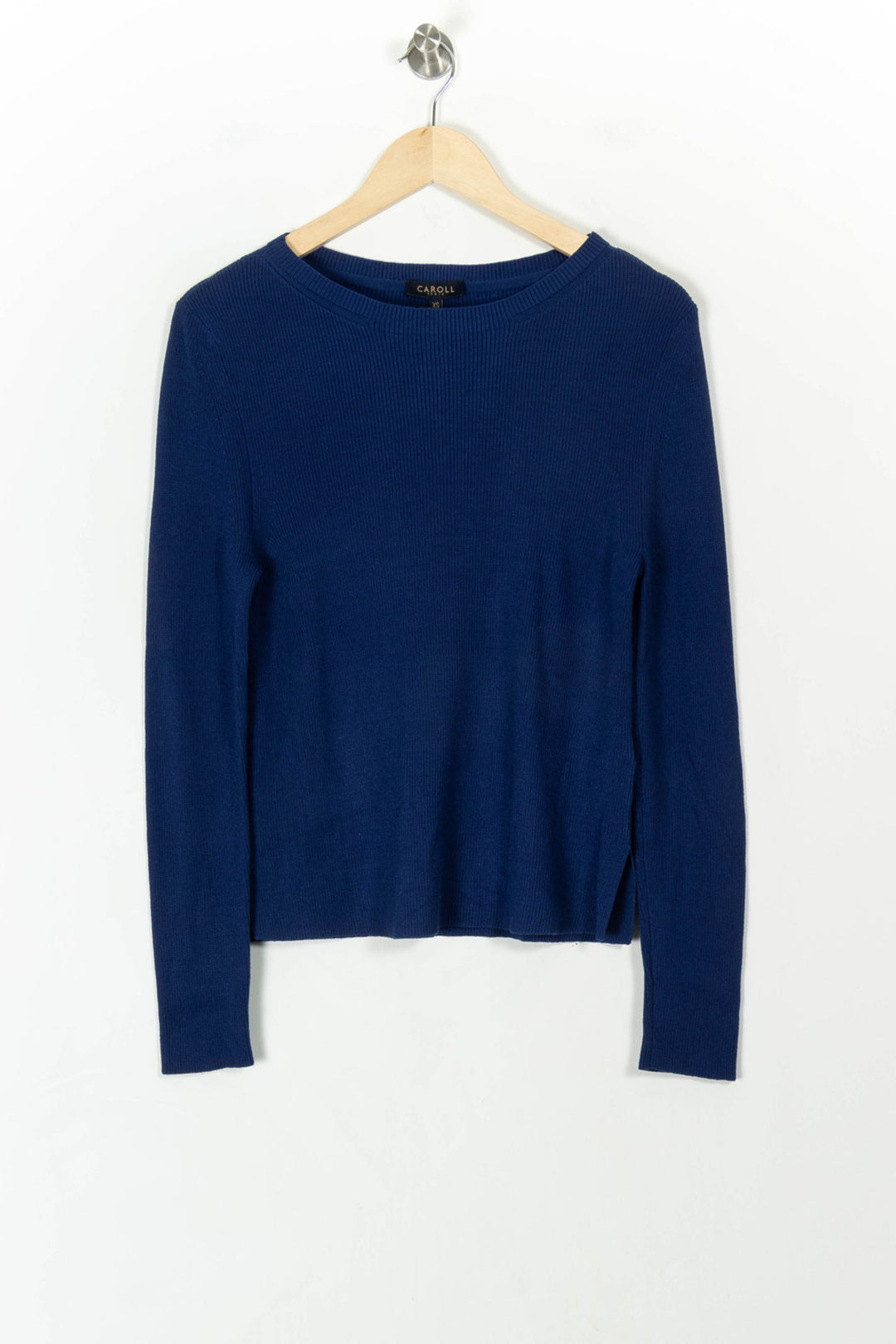 Pull Bleu - Taille XS/34 de la marque Caroll | PARAD42900 - Vendu par Paradigme - Image 2