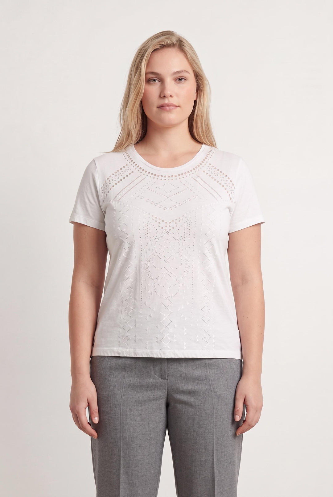 Tee-shirt Blanc - Taille XL/42 de la marque IKKS | PARAD42915 - Vendu par Paradigme - Image 1